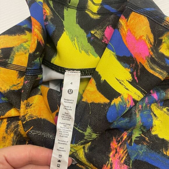 Lululemon Invigorate High Rise Tight Multi Leggings Size 4 - Picture 8 of 11